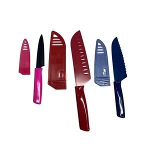 NEW! Kuhn Rikon Slice And Serve Knife Set Of 3